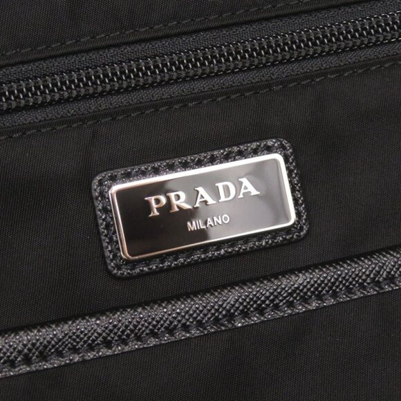 Prada Nylon Black Backpack Daypack Black 1213 main image 5
